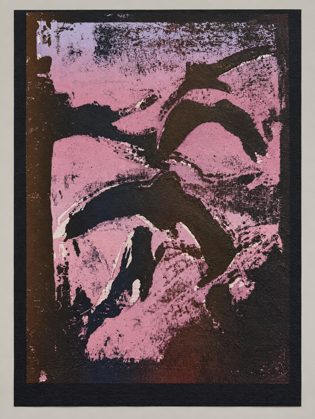 Dark Indigo Swifts study on paper