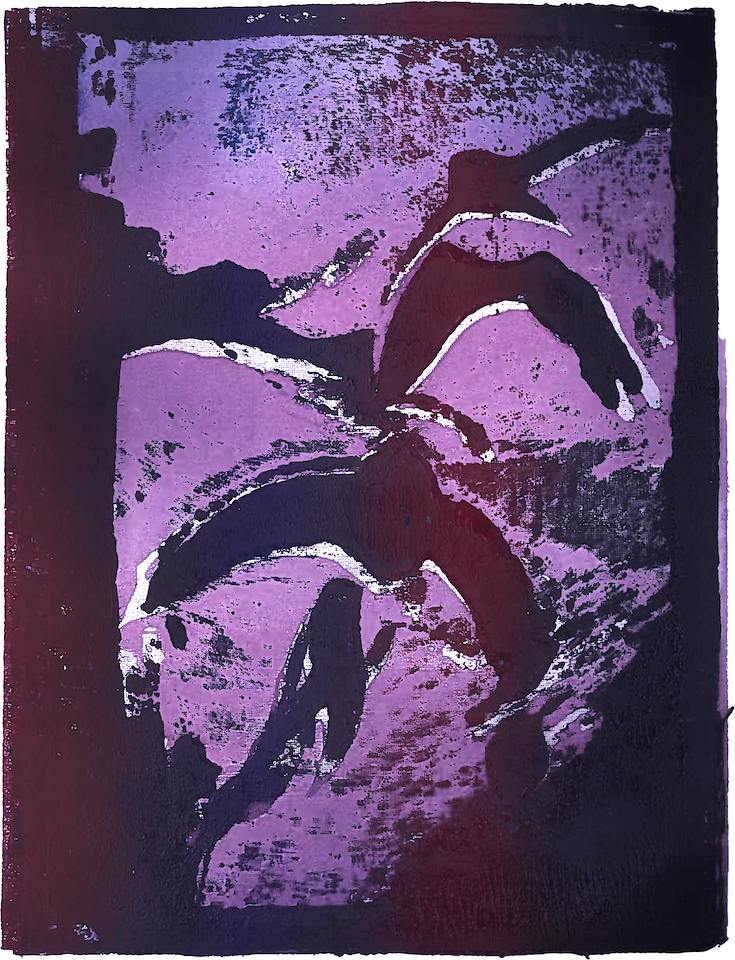 Dark Indigo Swifts work on paper